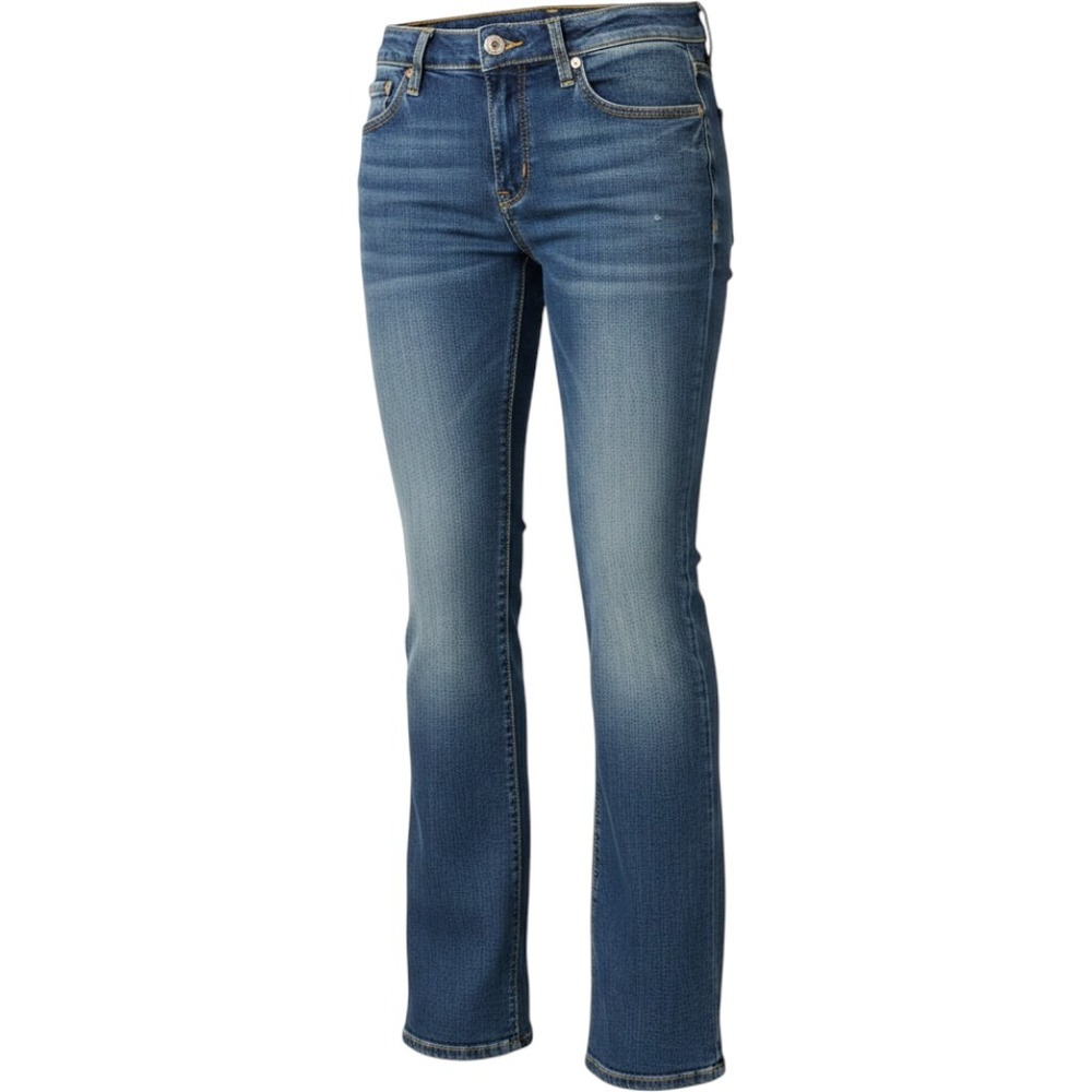 Vigoss Studio Womens P20154 Medium Wash Bootcut Jeans Button Fly Size 29